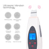 Ultrasonic Shovel Skin Beauty Instrument LCD Digital Display Exfoliating Acne Device, Plug Standard:EU Plug(White)