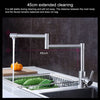 304 Stainless Steel Kitchen Faucet Folding Rotary Drawing Vegetable Faucet