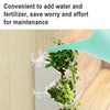 Interior Decoration Plant Wall Flower Pot Living Room Balcony Vertical Green Planting Box Stereo Combination Wall Hanging Pot, Size: 24x14x57 cm(Light Green)