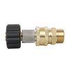 Pressure Washer Accessories Quick Connect Car Wash Water Hose Quick Connection, Typle:15-3/8 Male + 14-3/8 Female