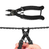 Bicycle Chain Disassembly Pliers Chain Cutter Chain Ruler Set(Black handle chain cutter, big pliers, ruler)