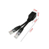 2 Sets RJ45 Network Signal Splitter Upoe Separation Cable, Style:U-03 2 Crystal Heads + 2 Female