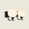 Bedroom Bedside Wall Lamp Indoor LED Lamp, Power Source:12W Tricolor Light(2039 Black Double Head)