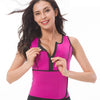 Neoprene Corset Yoga Vest Sweat Suit Postpartum Belly Belt, Size:M(Rose Red)