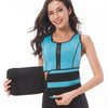 Neoprene Corset Yoga Vest Sweat Suit Postpartum Belly Belt, Size:XXL(Sky Blue)