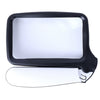 2X Handheld Folding Five LED Lights For Elderly People Reading Newspapers HD Acrylic Optical Lens Magnifying Glass