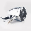 AOVEISE 12V Motorcycle Full Metal Handlebar MP3 Bluetooth Audio Electric Car Waterproof Speaker Card Radio Speaker(Frosted Silver)