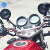 AOVEISE 12V Motorcycle Full Metal Handlebar MP3 Bluetooth Audio Electric Car Waterproof Speaker Card Radio Speaker(Black)