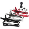 Litepro Folding Bicycle LP Hollow One-piece Crank Tooth Disc Bottom Axle Modified SP8, Style:Left and Right Crank+Bottom Bracket(Red)