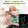 8.5 inch LCD Handwriting Board Children Drawing Graffiti Handwriting Board, Style:Colorful, Frame Color:Red