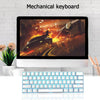 RK61 61 Keys Bluetooth / 2.4G Wireless / USB Wired Three Modes Tablet Mobile Gaming Mechanical Keyboard, Cable Length: 1.5m, Style:Red Shaft(White)