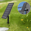 7W 4400mAh Solar Lawn Lamp Outdoor Garden Landscape Wall Lamp with 2 LED Bulbs