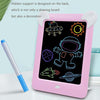 LED Luminous Drawing Board Electronic Fluorescent Writing Board Children Light Painting Message Board(Pink)