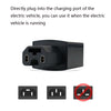 3 PCS Universal Car Intelligent Reverse Connection Lithium Battery Electric Car Mobile Phone Charger, Style:Extended Version Black 1A