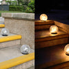 LED Solar Lawn Light Garden Christmas Decoration Crack Glass Ball Buried Light, Size:Large