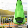 Children Hanging Chair Portable Parachute Cloth Indoor Courtyard Lazy Hanging Chair With Inflatable Cushion Swing Bed(Royal Blue)