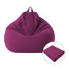 Lazy Sofa Bean Bag Chair Fabric Cover, Size: 70x80cm(Purple)