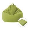 Lazy Sofa Bean Bag Chair Fabric Cover, Size: 70x80cm(Green)