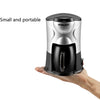 Homezest Household Small Coffee Machine Fully Automatic Portable Mini Single Cup Coffee Maker, Style:UK Plug(Black White)