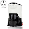 Homezest Household Small Coffee Machine Fully Automatic Portable Mini Single Cup Coffee Maker, Style:UK Plug(Black White)