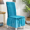 Bubble Skirt Chair Cover Household Elastic Universal One-piece  Seat Stool Cover Fabric Grid Chair Cover, Size: Universal Size(Blue Strip)