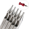 22 PCS Stainless Steel Tattoo Nozzle Tips Set Round Diamond Magnum Mixed Tattoo Tips For Tattoo Supply