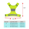 High Visibility Reflective Vest Unisex Outdoor Safety Vests Cycling Vest Men Working Night Running Sports Outdoor Clothes, Size:XL