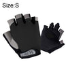 Summer Men Women Fitness Gloves Gym Weight Lifting Cycling Yoga Training Thin Breathable Antiskid Half Finger Gloves, Size:S(Black)
