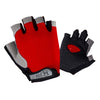 Summer Men Women Fitness Gloves Gym Weight Lifting Cycling Yoga Training Thin Breathable Antiskid Half Finger Gloves, Size:S(Red)