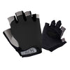 Summer Men Women Fitness Gloves Gym Weight Lifting Cycling Yoga Training Thin Breathable Antiskid Half Finger Gloves, Size:M(Black)