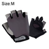 Summer Men Women Fitness Gloves Gym Weight Lifting Cycling Yoga Training Thin Breathable Antiskid Half Finger Gloves, Size:M(Gray)
