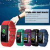 ID115 0.96 inch OLED Screen Smart Watch Wristband Pedometer Sport Fitness Tracker Bracelet(Purple)