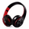 HIFI Stereo Wireless Bluetooth Headphone for Xiaomi iPhone Sumsamg Tablet, with Mic, Support SD Card & FM(Pink blacK)
