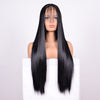 Straight Lace Front Human Hair Wigs, Stretched Length:22 inches, Style:1