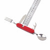 Outdoor Tableware Stainless Steel Spoon / Fork / Knife / Bottle Opener 4 in 1 Multifunctional Folding Cutlery Set