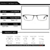 Simple Matel Frame Reading Glasses Hyperopia Eyeglasses +4.00D(Matte Black)