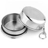 Stainless Steel Camping Folding Cup Traveling Outdoor Camping Hiking Mug Portable Collapsible Cup M 150ML