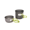 Outdoor Hiking Camping 1-2 Person Travel Cookwear Set With Handgrip Tableware Picnic Tableware Pots