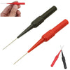 30V Multimeter Test Pen Test Probe Long and Thin Tip Probe Banana Jack Pin Auto Car Repair Accessories Tool(Red)