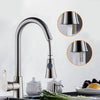 Kitchen Pull-out Faucet Hot And Cold Home 304 Stainless Steel Retractable Rotating Faucet