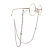2 PCS Pearl Glasses Chain Anti-slip Artificial Pearl Chain Glasses Rope