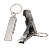 2 in 1 EDC Pocket Tool Outdoor Bottle Opener Toe Nail Clippers Cutter Key Chain Nail File Key Ring