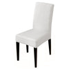 Modern Plain Color Chair Cover Spandex Stretch Elastic Wedding Banquet Chair Covers Dining Seat Cover Pastoral Hotel Cover, Specification:Universal Size(Pure White)