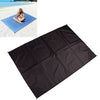 Outdoor Portable Waterproof Picnic Camping Mats Beach Blanket Mattress Mat 100cm*140cm(Black)