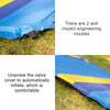 Color Matching Automatic Inflatable Outdoor Sports Double Camping Air Cushion, Size:190x130x3.5cm(Blue)