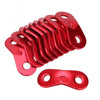 50 PCS Outdoor Camping Aluminum Alloy Cord Runners Rope Tensioners Tent Guy Line Rope Tensioners(Red)