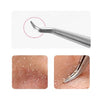 Stainless Steel Straight Bend Curved Blackhead Acne Clip Tweezer Pimple Remover(Curved Clip)