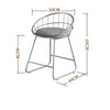 Simple High Stool Creative Casual Nordic Ring Cafe bBar Table and Chair, Size:High 45cm(Bright white)