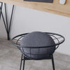 Simple High Stool Creative Casual Nordic Ring Cafe bBar Table and Chair, Size:High 65cm(Matt Black)