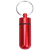 10 PCS Portable Sealed Waterproof Aluminum Alloy First Aid Pill Bottle with Keychain(Red)